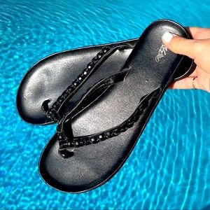 Black Beaded Mossimo Sandal